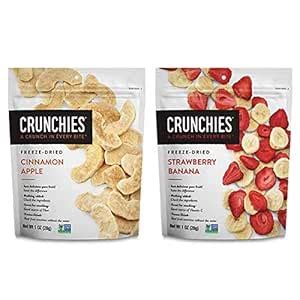 Amazon Crunchies Freeze Dried Fruits Strawberry Banana Cinnamon