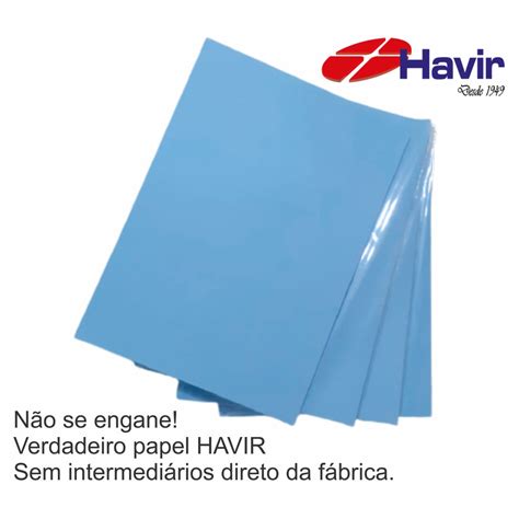 Papel Sublimático A4 100 Folhas Fundo Azul Havir original Shopee Brasil