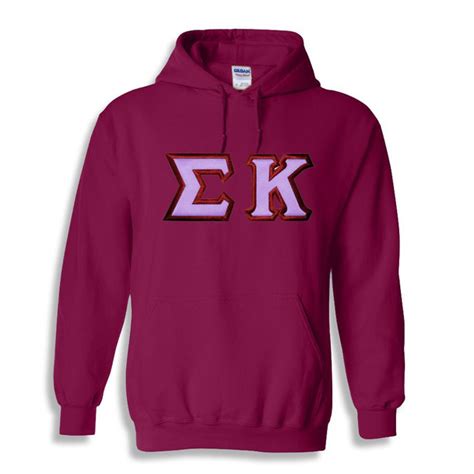 Sigma Kappa Custom Twill Hooded Sweatshirt Greek Gear