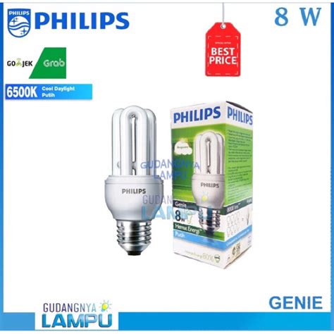 Jual TERLARIS Lampu PHILIPS GENIE 8watt PUTIH CDL E27 READY STOCK