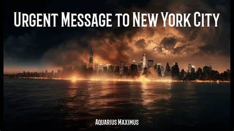 Aquarius Maximus - Urgent Message To New York City - YouTube