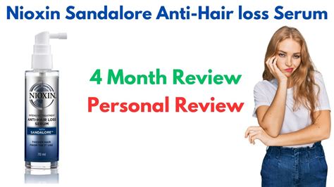 Nioxin Sandalore Anti Hair Loss Serum Month Review Youtube