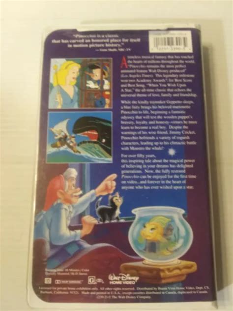 PINOCCHIO WALT DISNEY Meisterwerk Sammlung VHS 239 Top Zustand Selten