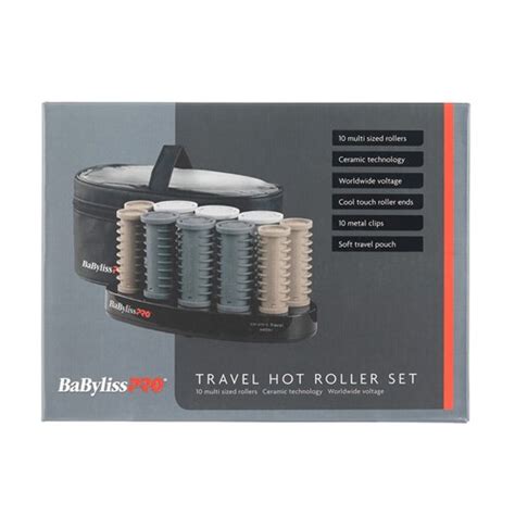 BaBylissPRO Travel Hot Roller Set 10pc Salon Saver