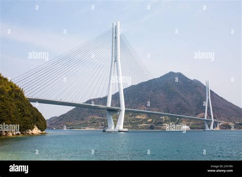 Tatara Bridge Ehime Japan Stock Photo Alamy