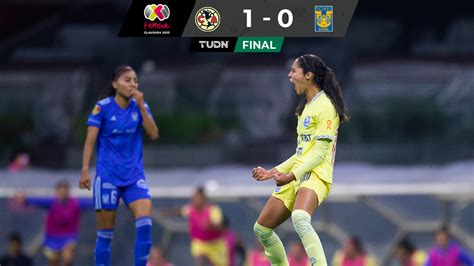 América Femenil vs Tigres Femenil resumen goles resultado de