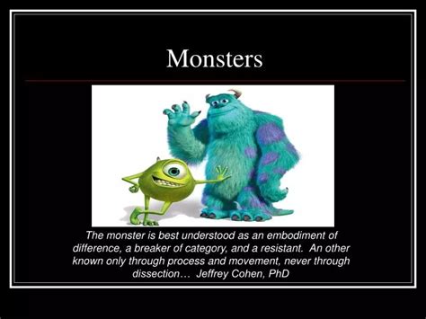 Ppt Monsters Powerpoint Presentation Free Download Id6191394