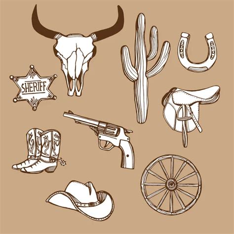 23 898 146 Cowboy Sketch Vector Images Depositphotos