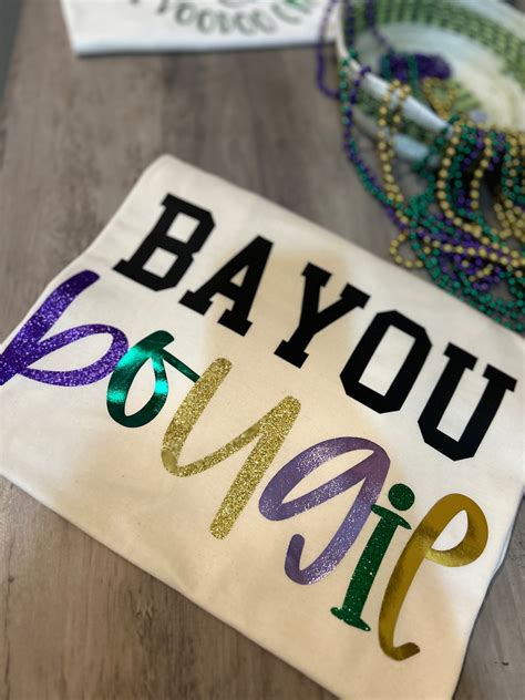 Bayou Bougie Mardi Gras T Shirt Long Sleeve Tshirt Sweat Shirt Fat