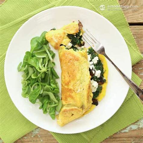 Easy Spinach And Feta Omelet Ketodiet Blog