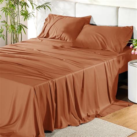 Bedsure Full Size Sheets Cooling Sheets Full Rayon