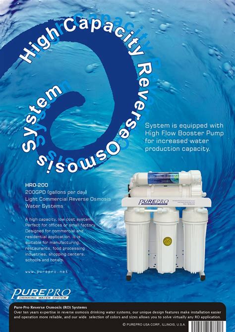 Purepro Hro Ro Reverse Osmosis Ro Water Filter System