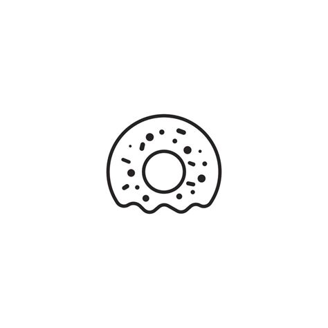 Donut logo vector 10957732 Vector Art at Vecteezy