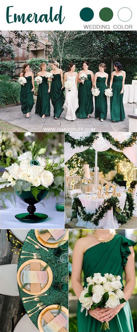 30 Sophisticated Emerald Green Wedding Ideas 2024 | Emerald green ...