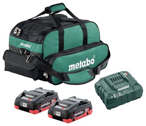 Metabo® 18v Battery And Charger Kit 483u89starter 18v 2x 40ah