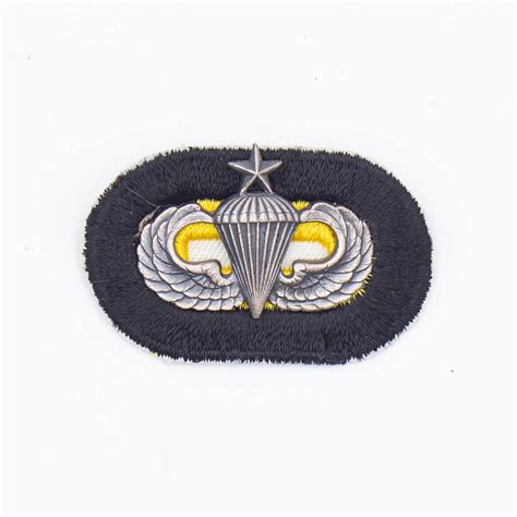 60s Vietnam War Cut Edge 101st Airborne Hq Oval And Jump Wings Omega