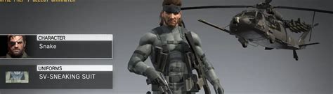 MGS2 Solid Snake Sneaking Suit At Metal Gear Solid V The Phantom Pain