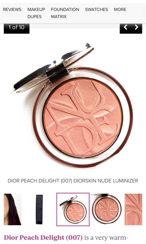 Dior Diorskin Nude Luminizer Lolli Glow In Peach Delight Beauty