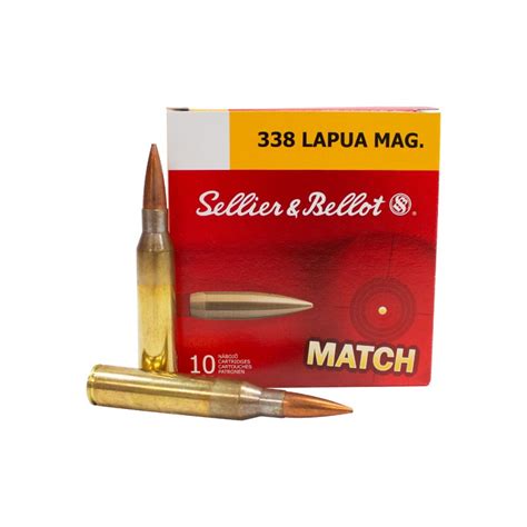 10 Munitions Sellier Et Bellot 338 Lapua Mag 250gr Hpbt