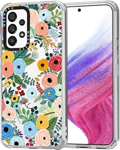 MOSNOVO Handyhülle Samsung A53 5G Hülle Wilder Blumengarten Muster TPU