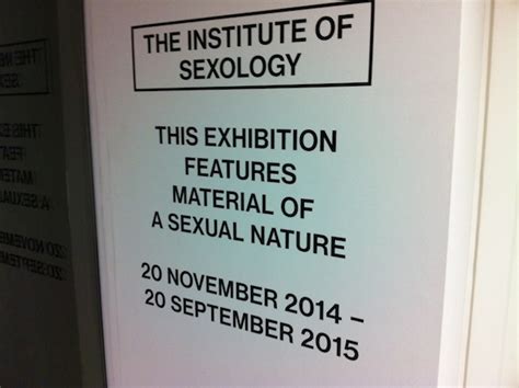 Wellcome Collections Institute Of Sexology Arousing But No Climax