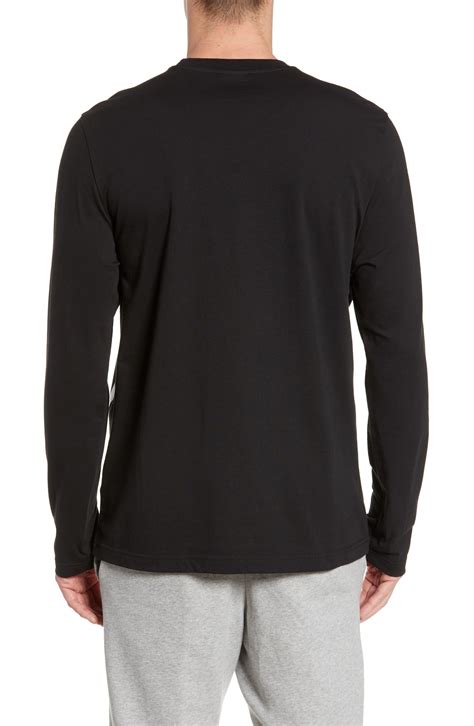 Reebok Classic Vector Logo Long Sleeve T Shirt In Black For Men Save