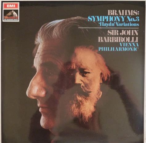 Brahms Sir John Barbirolli Vienna Philharmonic Orchestra Symphony