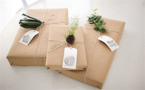 Gift Wrapping With Kraft Paper The Graceful Dwelling