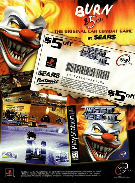 Twisted Metal Iii Promotional Art Mobygames