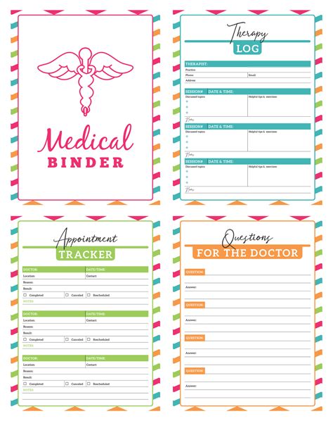 Medical Binder Free Printables