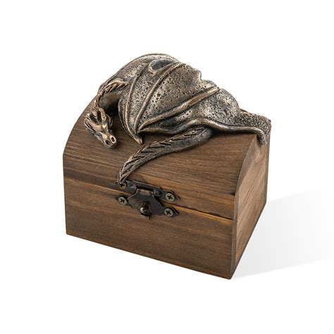 Custom Dragon Ring Box With Name Wooden Ring Holder Personalized