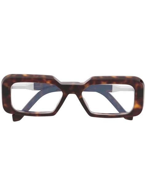 Vava Eyewear Arma O De Culos Quadrada Efeito Tartaruga Farfetch