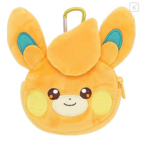 Japan Pokemon Plush Mini Pouch With Carabiner Pawmi Kawaii Limited