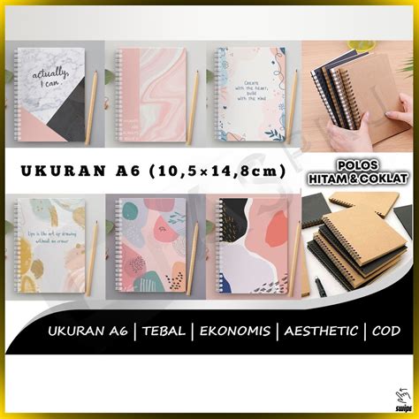 Jual Buku Diary Polos Motif Book Catatan Harian Notebook Buku Tulis