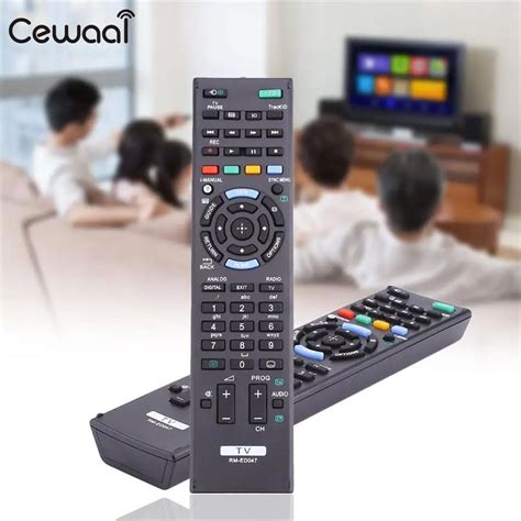 Cewaal TV 433kHz RC Replacement For RM ED047 Remote Control For Sony