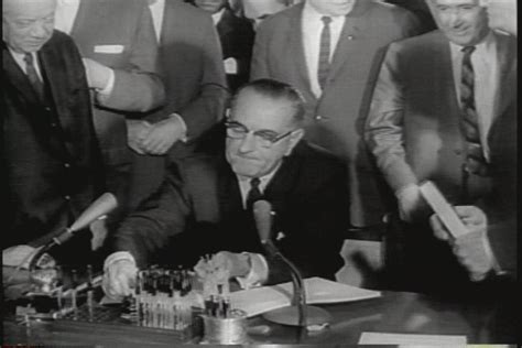 LBJ Signs Civil Rights Act Of 1964 Video On NBCNews