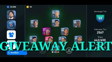 Giveaway Akun Pes Mobile Youtube