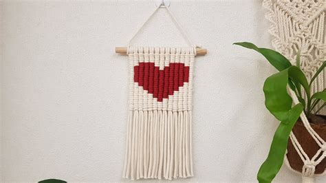 마크라메 하트 월행잉 macrame wall hanging YouTube