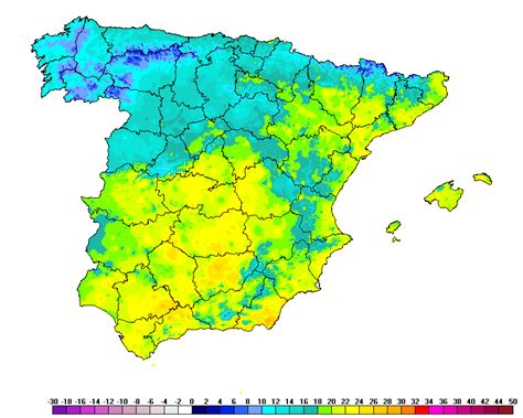 Mapas y gráficos climatológicos Olas de calor en España desde 1944