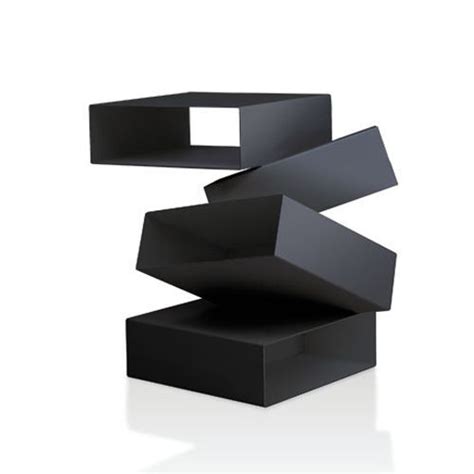 Balancing Boxes Design Front Porro Small Tables Metallic Paint