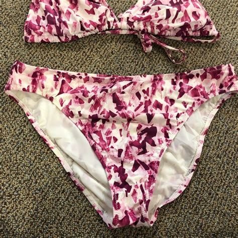 Gideon Oberson Swim Gideon Oberson Bikini Pink White Poshmark