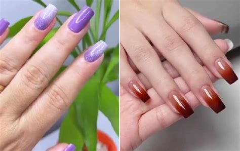 Se inspire 2 modelos de unhas decoradas em degradê Passo a passo