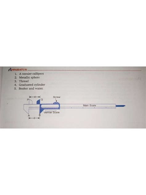 Vernier Caliper Diagram | PDF