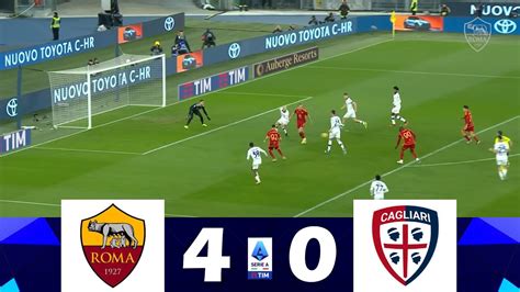 Roma Cagliari Serie A Tim Momenti Salienti Della