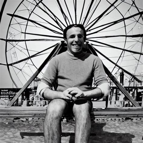 Umberto Smaila Sitting In The Panoramic Wheel At Coney Stable