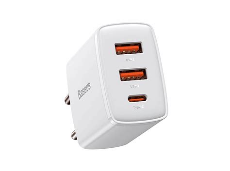 Baseus Compact 2x Usb Usb Type C 30w 3a Ccxj E02 Usb Ladegerät Universal Weiß Mediamarkt