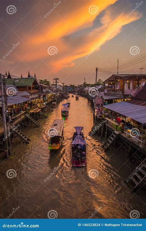 Amphawa District Samut Songkhram Province Thailand On April