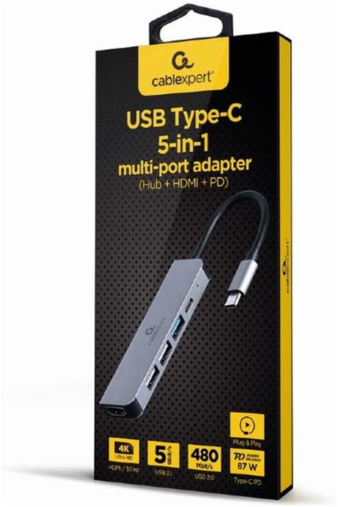 Amazon Adaptador Multipuerto Usb Tipo C En Hub Hdmi Pd