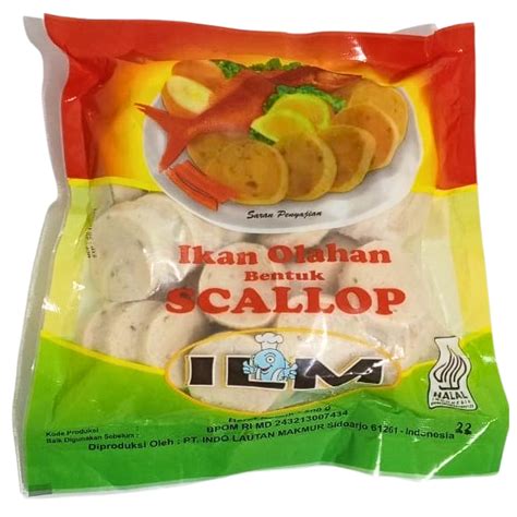 Jual Ilm Ikan Olahan Bentuk Scallop 500gr Bakso Ikan Shopee Indonesia