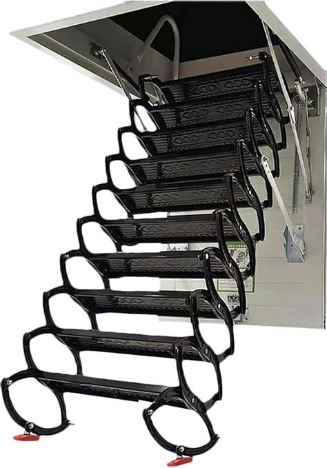 Concertina Loft Ladder Alloy Attic Access Ladder Alloy Steel Attic